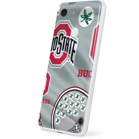 Ohio State University Pattern Google Pixel 3 Skin
